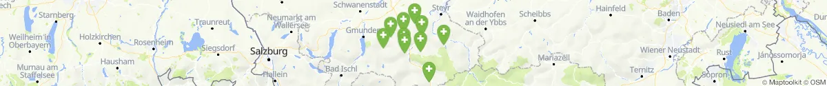 Kartenansicht für Apotheken-Notdienste in der Nähe von Klaus an der Pyhrnbahn (Kirchdorf, Oberösterreich)